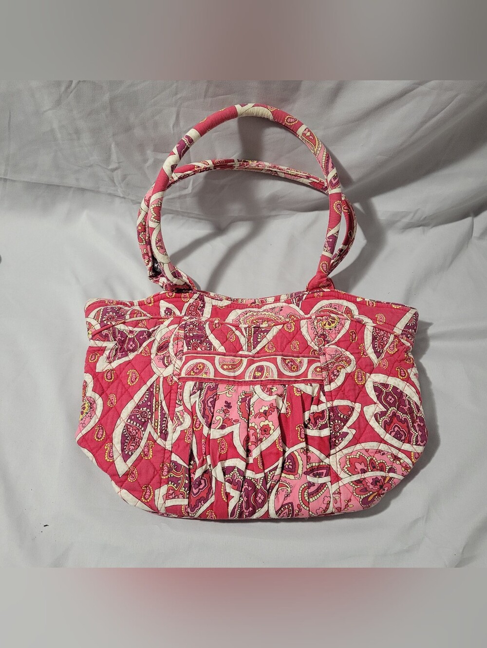 Vera Bradley Pink Paisley Quilted Tote